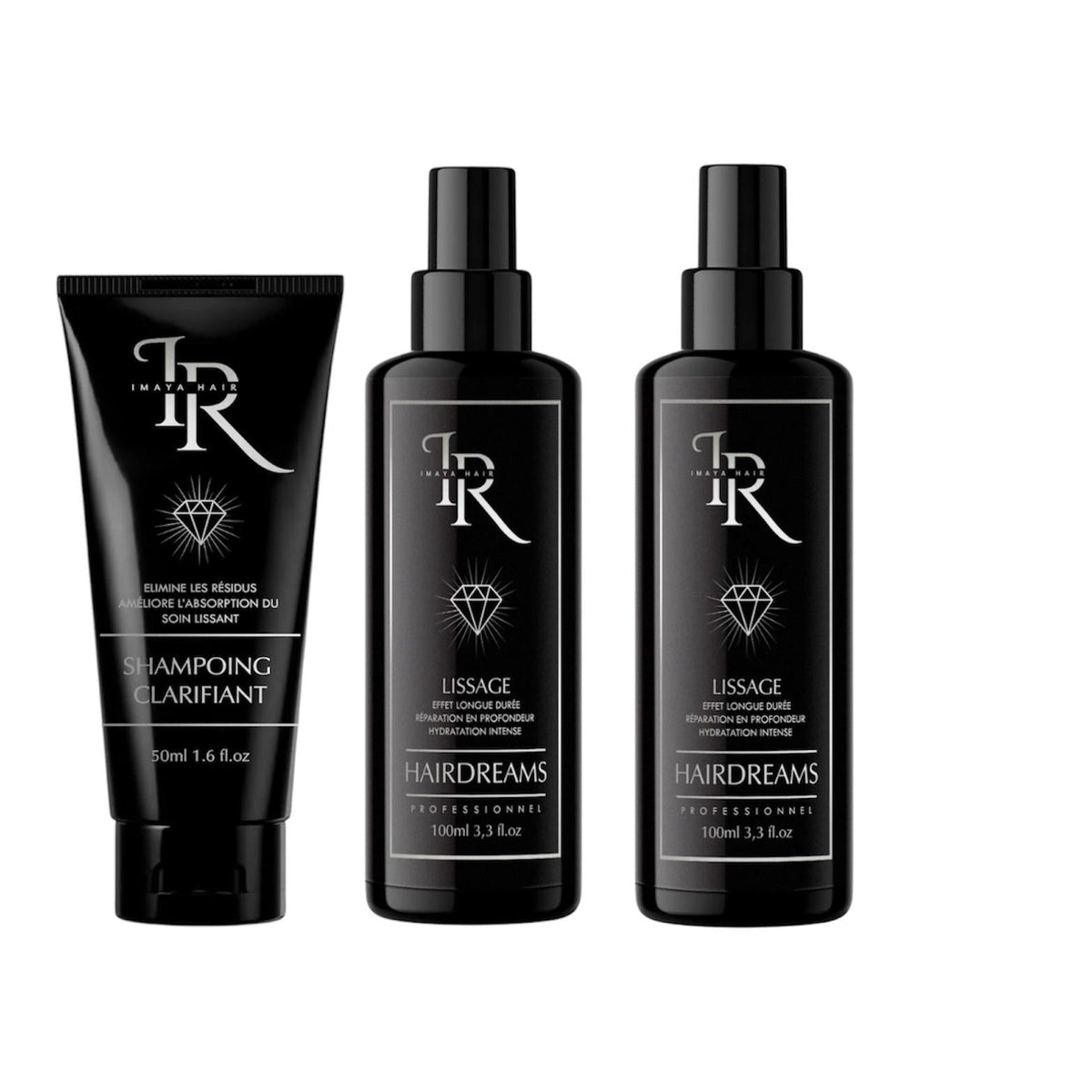1 Kit Lissage & shampoing clarifiant + 1 Lissage seul ( cheveux long )