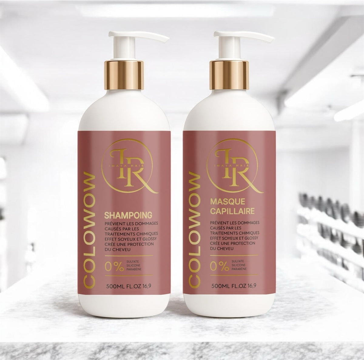 🌈 Gamme Colowow - Régénérante & Protectrice – Shampoing & Masque 500ml